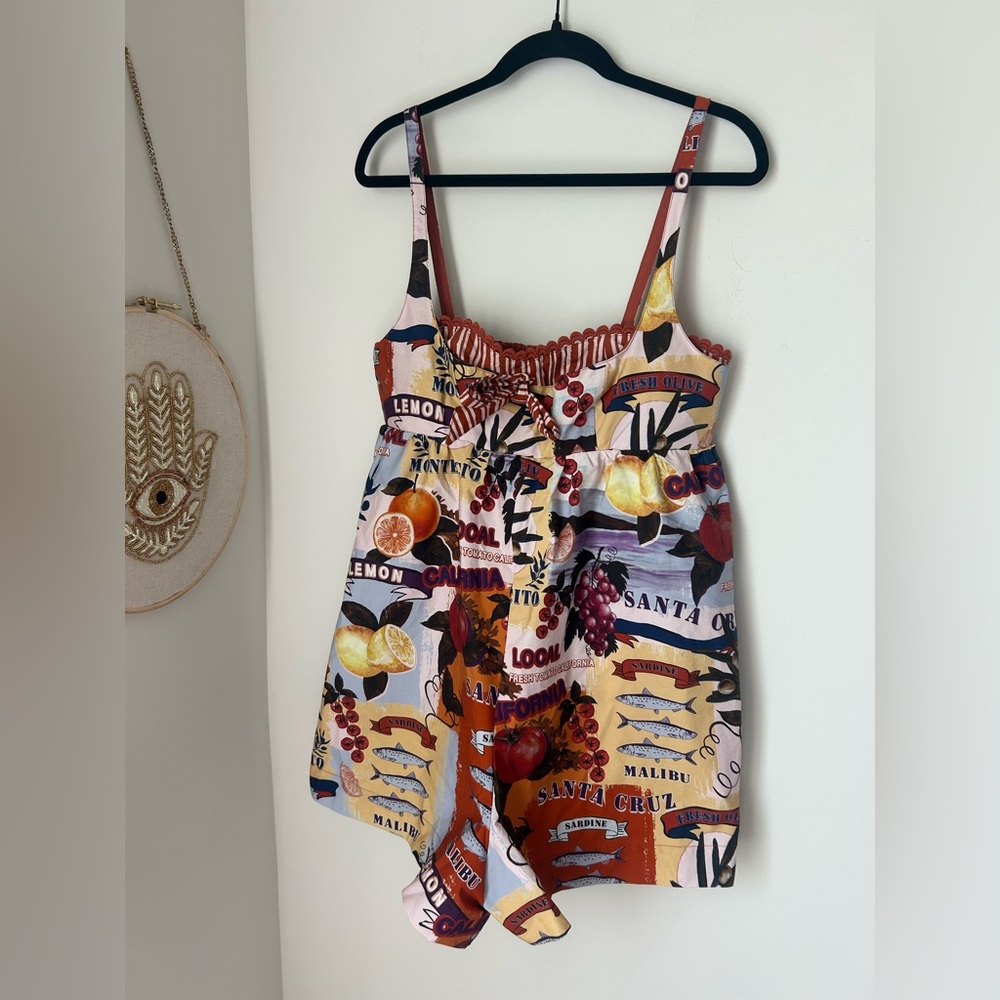 Viral Christian Lacroix California Sardine Shorts Romper